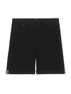 Burberry Men's Casual Pleated Shorts In Black
