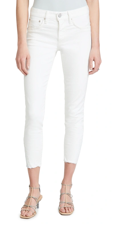 Moussy Vintage Mv Burnside Skinny Jeans In White