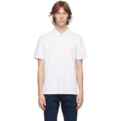 Rag & Bone Principal Jersey Organic Cotton Polo In White