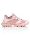 Moncler Men's Leave No Trace Sneakers In Pink