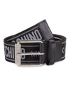 Moschino Fabric Strap Belt In Black