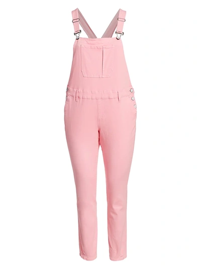Slink Jeans, Plus Size Twill Slim Overall In Soft Pink