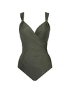 Miraclesuit Swim Razzle Dazzle Siren One-piece Swimsuit In Olivetta