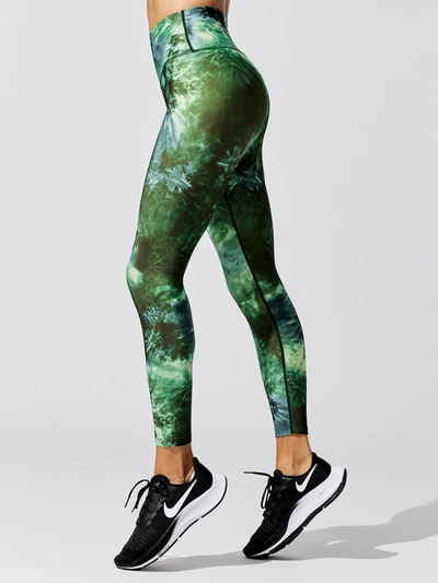 Carbon38 Printed High Rise 7/8 Legging - Distorted Tie Dye - Size S