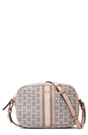 Tory Burch Gemini Link Canvas Camera Bag In Coastal Pink Gemini Link