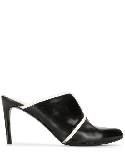 Pre-owned Kenzo Pointed Toe Mules In Black