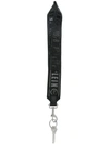 Philipp Plein Logo Keyring Strap In Black