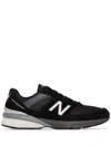 New Balance Men's Men's 990v5 Suede & Mesh Sneakers In Black