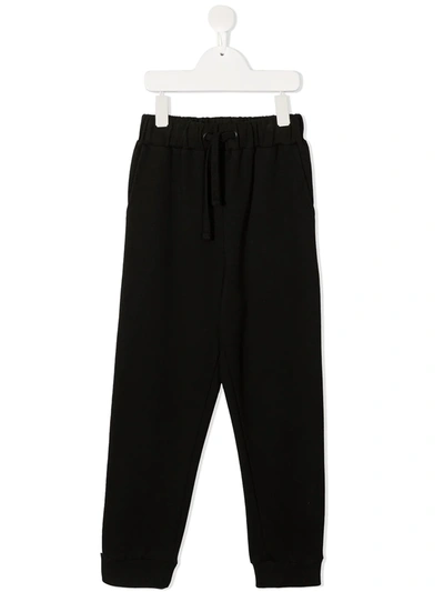 Andorine Teen Metallic Detail Track Trousers In Black