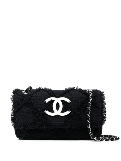 Pre-owned Chanel 2008-2009 Interlocking Cc Shoulder Bag In Blue