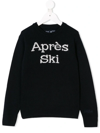 Mc2 Saint Barth Kids' Apres Ski Jumper In Blue