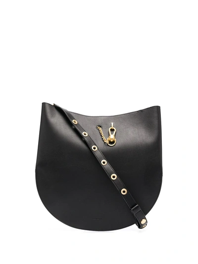 Allsaints Rounded Shoulder Bag In Black