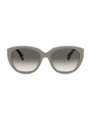 Prada Women's 56mm Cat Eye Sunglasses In Ivory