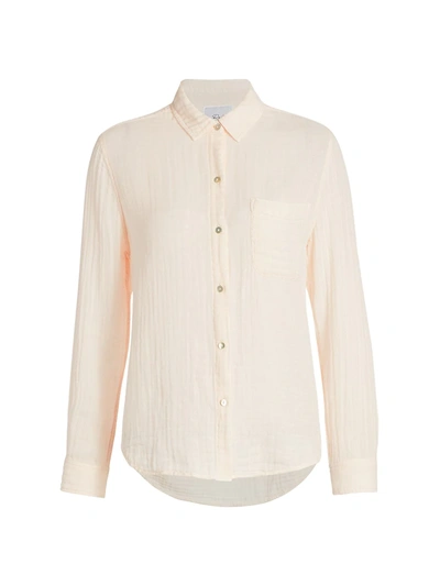 Rails Ellis Cotton Button-down Shirt In Pink