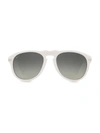 Persol X A.p.c 54mm Aviator Sunglasses In White