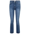 Frame Le Mini Boot Faded High-rise Bootcut Jeans In Bustle Blv