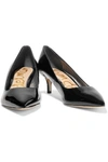 Sam Edelman Dori Faux Patent-leather Pumps In Black