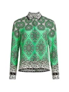 Alice And Olivia Women's Willa Mandala Blouse In Boho Romance Jade Multi