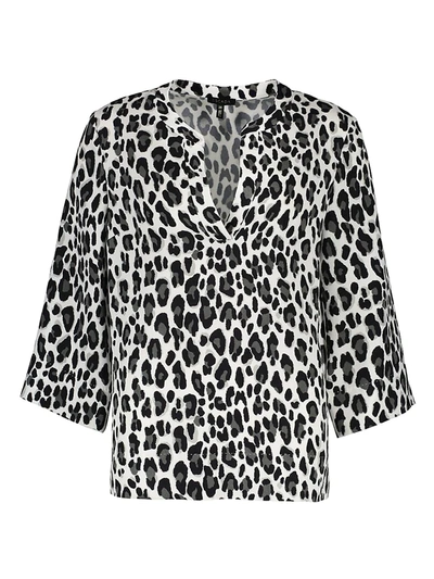 Escada Nai Snow Leopard- Print Tunic In New Leopard Print