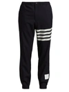 Thom Browne Stripe Wool Joggers In Navy