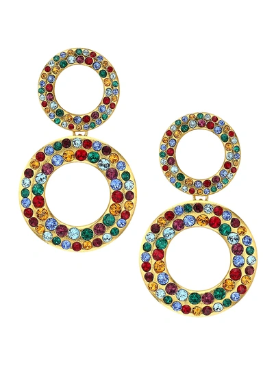 Rebecca De Ravenel Women's 2-piece Tosca Multi Crystal Circle Drop Earrings In Gold