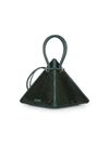 Nita Suri Women's Lia Pyramid Python Top Handle Bag In Green