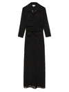 L Agence Cameron Maxi Shirtdress In Black