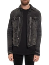 Amiri Men's Bandana Mx2 Trucker Jacket In Aged Black