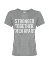 Cinq À Sept Strong Together T-shirt In Heather Grey White