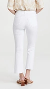 L Agence Kendra High-rise Crop Flare Jeans In Blanc