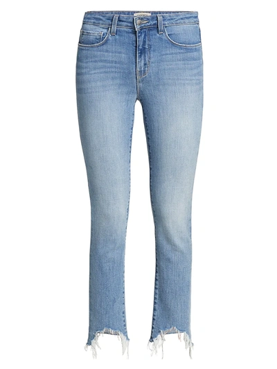 L Agence Harlem Frayed Skinny Jeans In Tahoe