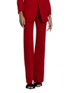 Saint Laurent Women's Cord Flared Pants In Rouge