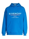 Givenchy Men's Sporty Regular-fit Paris Hoodie In Ocean Blue