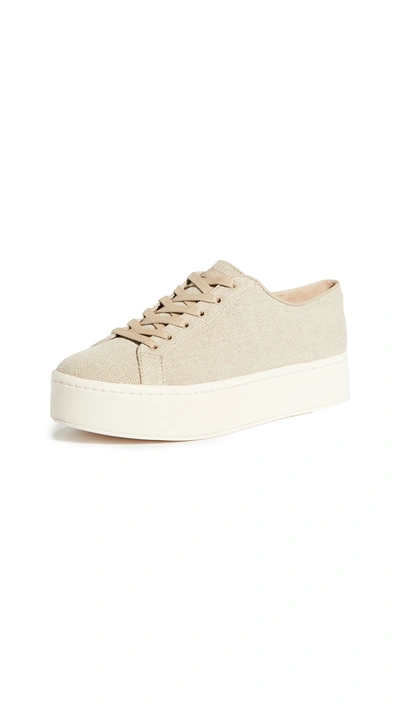 Vince Women's Weber Canvas Flatform Sneakers In Linen