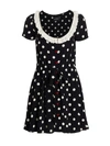 The Marc Jacobs Women's The Polka Dot Scoopneck Dress In Black Ivory