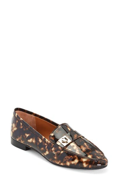 Kate Spade Women's Catroux Tortoise Patent Leather Loafers In Light Tan