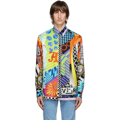 Versace Multicolor Pop Temple Print Jacket