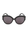 Alaïa 53mm Cat Eye Sunglasses In Black