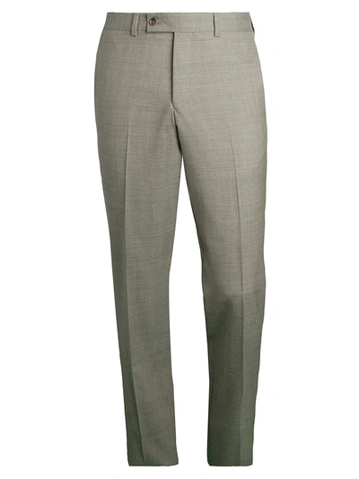Saks Fifth Avenue Slim-fit Suit Separate Trousers In Oatmeal