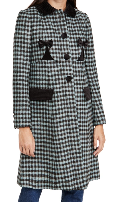 The Marc Jacobs Women's The Sunday Best Long Wool Coat In Blue