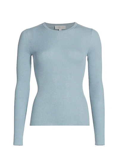 Michael Kors Cashmere Knit Sweater In Stream
