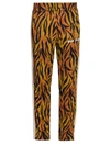 Palm Angels Men's Tiger Side Stripe Track Pants In Brown White