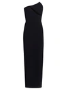 Brandon Maxwell Women's Strapless Cutout Column Gown In Black