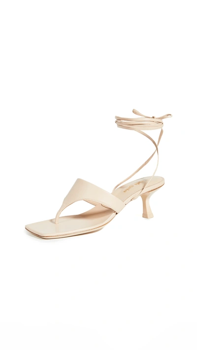 Cult Gaia Women's Vicky Ankle-wrap Leather Sandals