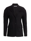 Alexander Wang T Drop Shoulder Tailored Blazer In Black