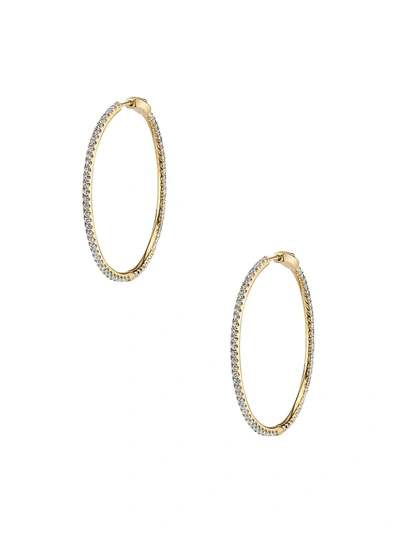 Anita Ko Fonda 18k Yellow Gold & Diamond Hoop Earrings