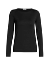 Brunello Cucinelli Cashmere & Silk Lurex Boatneck Sweater In Black