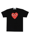 Comme Des Garçons Play Large Heart Graphic T-shirt In Black
