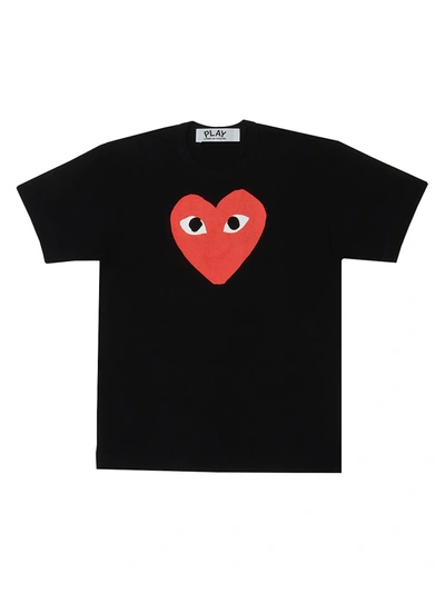 Comme Des Garçons Play Large Heart Graphic T-shirt In Black