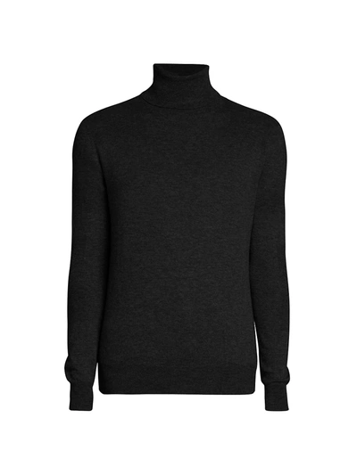 Amiri Men's Wool & Cashmere Turtleneck Sweater In Black